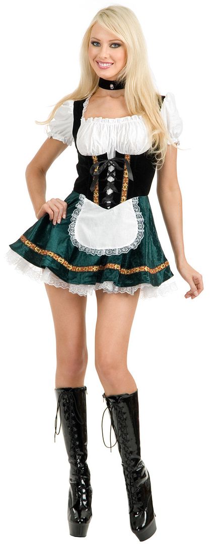 Adult Beer Girl Swiss Alps Oktoberfest German Irish Heidi Maid Costume