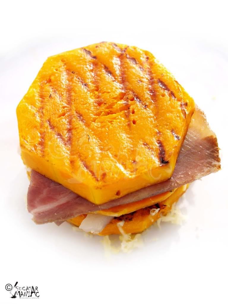 dovleac la gratar,toamna,sunca,cascaval