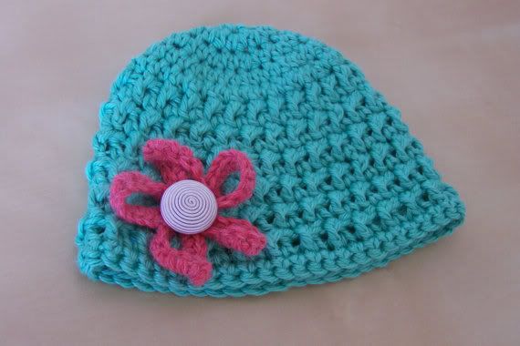 Newborn Girl Crochet Hat
