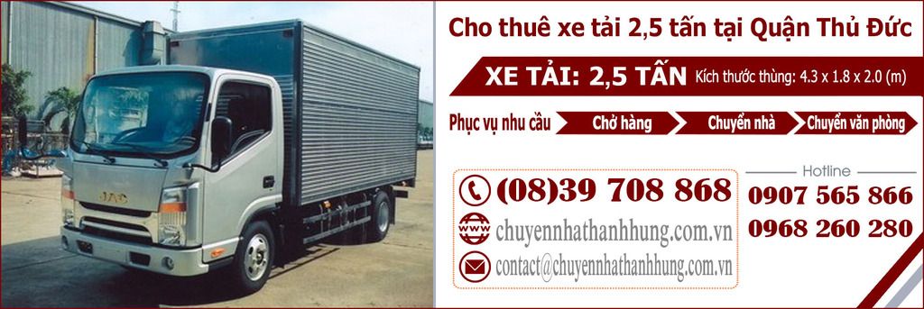 cho thuê xe tải 2,5t tại Quận Thủ Đức cho thuê xe tải 2,5t tại Quận Thủ Đức