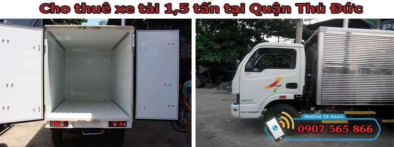 Cho thuê xe tải 1,5 tấn tại Quận Thủ Đức Cho thuê xe tải 1,5 tấn tại Quận Thủ Đức