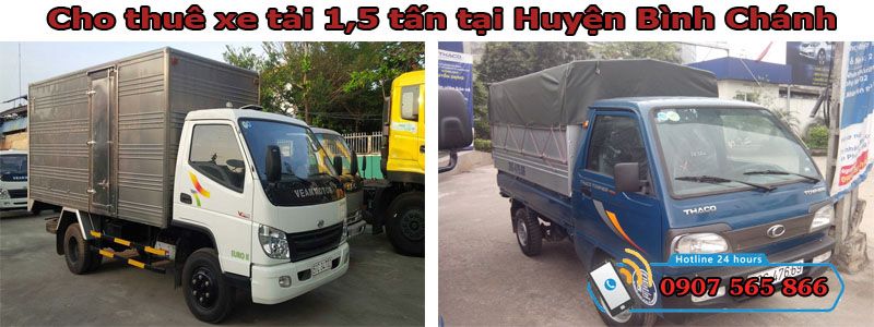 Cho thuê xe tải 1,5 tấn tại Huyện Bình Chánh
