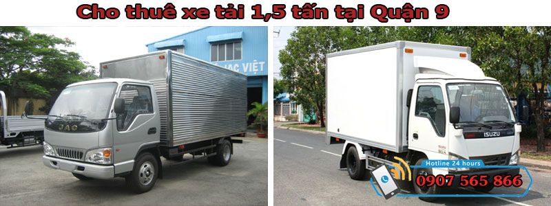 Cho thuê xe tải 1,5 tấn tại Quận 9