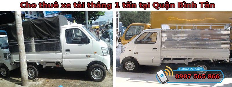 Cho thuê xe tháng 1 tấn tại Quận Bình Tân
