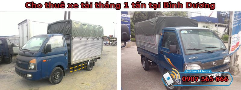Cho thuê xe tháng 1 tấn tại Bình Dương