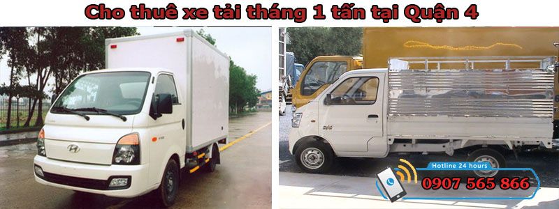 Cho thuê xe tháng 1 tấn tại Quận 4
