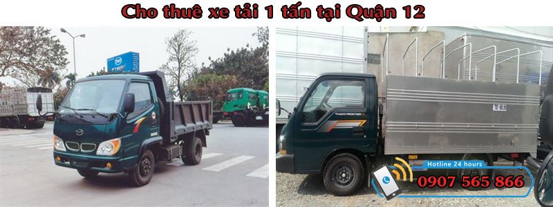 Cho thuê xe tải 1 tấn tại Quận 12
