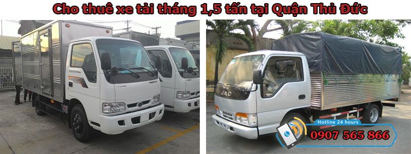 Cho thuê xe tháng 1,5 tấn tại Quận Thủ Đức Cho thuê xe tháng 1,5 tấn tại Quận Thủ Đức