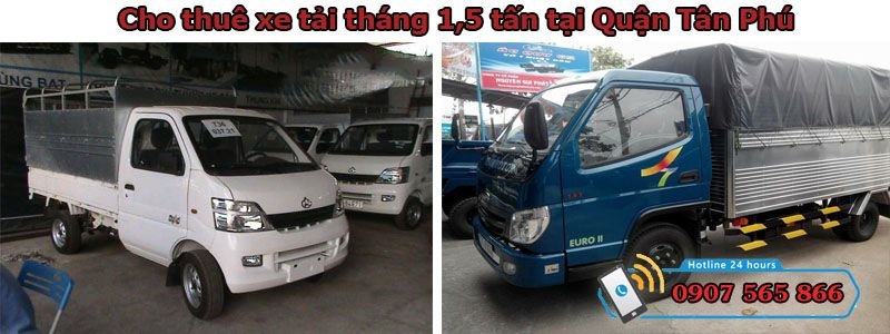 Cho thuê xe tháng 1,5 tấn tại Quận Tân Phú