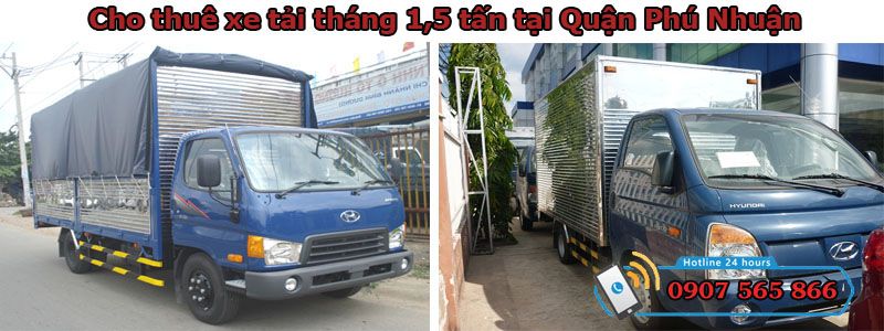 Cho thuê xe tháng 1,5 tấn tại Quận Phú Nhuận