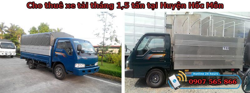 Cho thuê xe tháng 1,5 tấn tại Huyện Hốc Môn