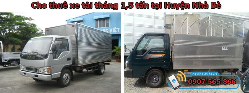 Cho thuê xe tháng 1,5 tấn tại Huyện Nhà Bè