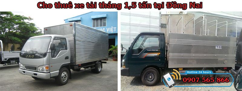 Cho thuê xe tháng 1,5 tấn tại Đồng Nai