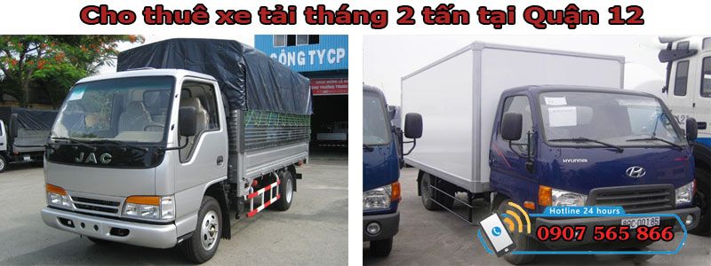 Cho thuê xe tháng 2 tấn tại Quận 12