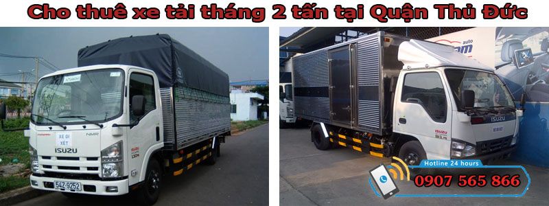 Cho thuê xe tháng 2 tấn tại Quận Thủ Đức