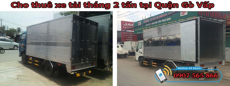Cho thuê xe tháng 2 tấn tại Quận Gò Vấp