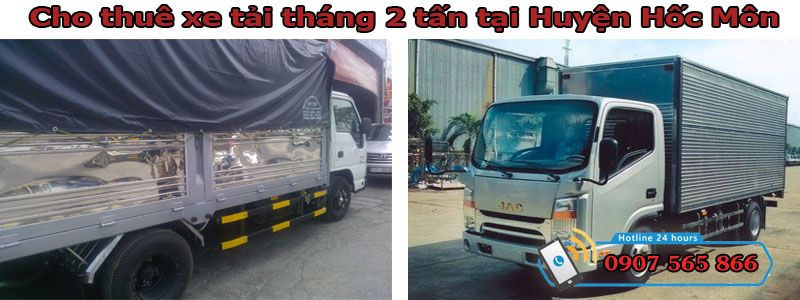 Cho thuê xe tháng 2 tấn tại Huyện Hốc Môn