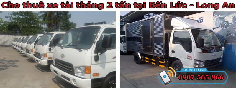 Cho thuê xe tháng 2 tấn tại Bến Lức - Long An