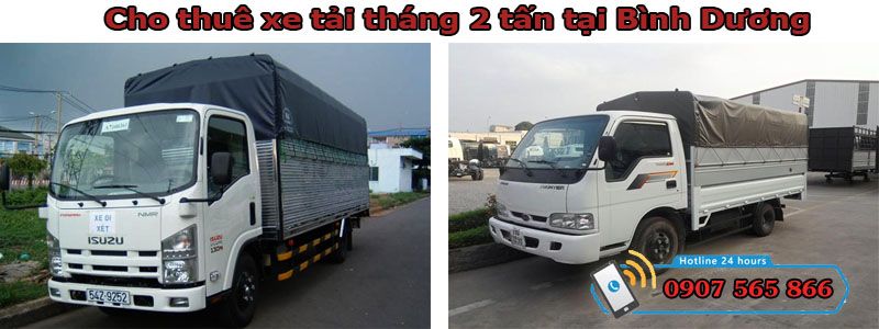 Cho thuê xe tháng 2 tấn tại Bình Dương