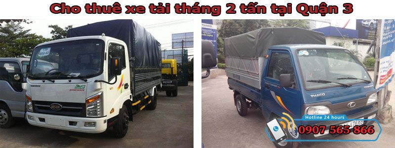 Cho thuê xe tháng 2 tấn tại Quận 3