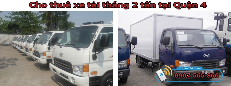 Cho thuê xe tháng 2 tấn tại Quận 4
