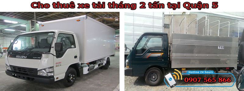 Cho thuê xe tháng 2 tấn tại Quận 5