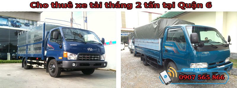 Cho thuê xe tháng 2 tấn tại Quận 6