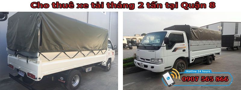 Cho thuê xe tháng 2 tấn tại Quận 8