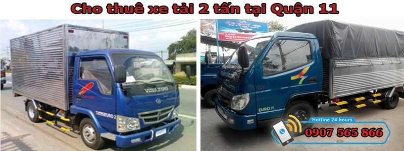 Cho thuê xe tải 2 tấn tại Quận 11