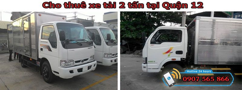 Cho thuê xe tải 2 tấn tại Quận 12