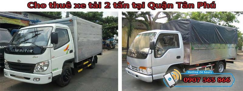 Cho thuê xe tải 2 tấn tại Quận Tân Phú
