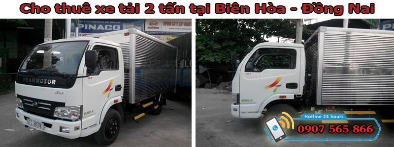 Cho thuê xe tải 2 tấn tại Tp Biên Hòa - Đồng Nai