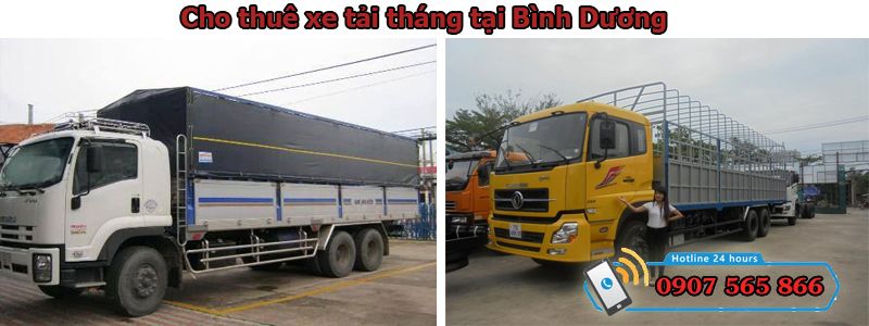 cho thuê xe tải tháng tại Bình Dương