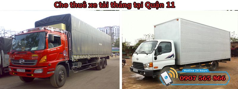 cho thuê xe tải tháng tại Quận 11