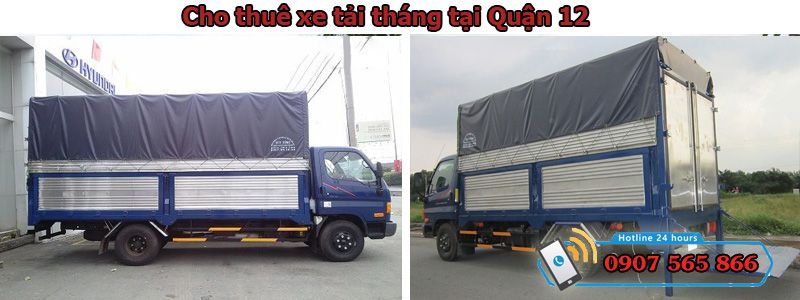 cho thuê xe tải tháng tại Quận 12