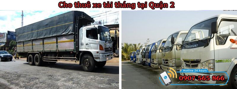 cho thuê xe tải tháng tại Quận 2