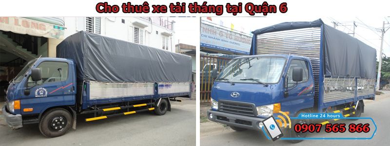 cho thuê xe tải tháng tại Quận 6