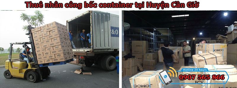 Thuê nhân công bốc container tại Huyện Cần Giờ