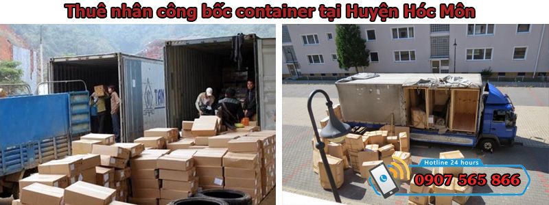 Thuê nhân công bốc container tại Huyện Hóc Môn