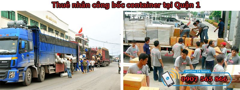 Thuê nhân công bốc container tại Quận 1