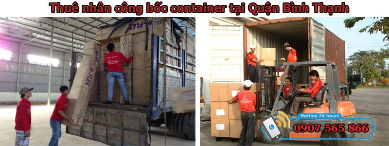 Thuê nhân công bốc container tại Quận Bình Thạnh
