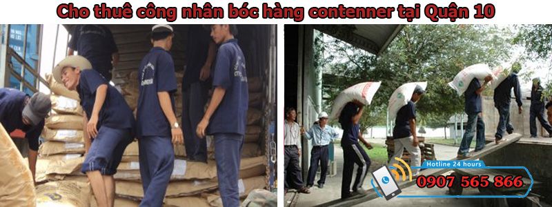cho thuê nhân công bốc hàng container tại quận 10