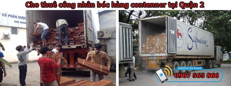 cho thuê nhân công bốc hàng container tại quận 2