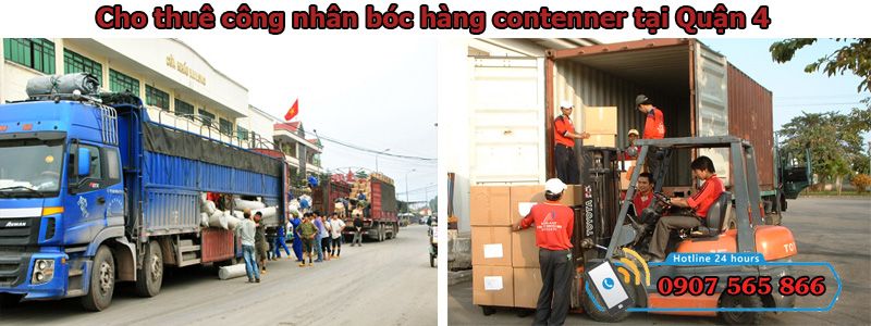 cho thuê nhân công bốc hàng container tại quận 4