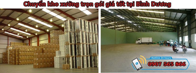 chuyển kho xưởng tại Bình Dương