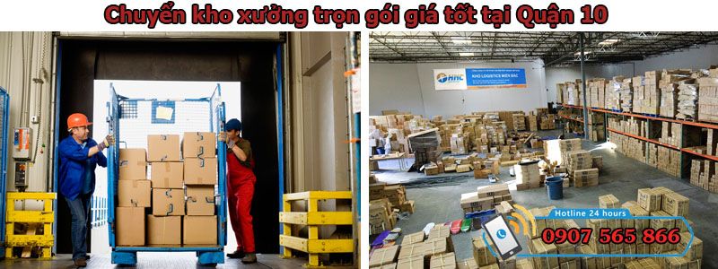 chuyển kho xưởng tại Quận 10