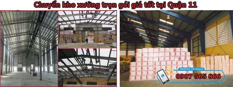 chuyển kho xưởng tại Quận 11