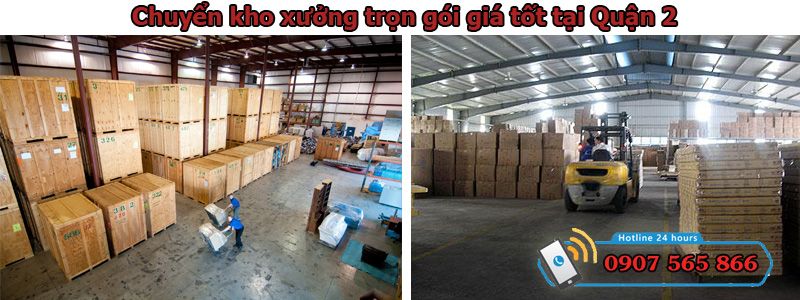 chuyển kho xưởng tại Quận 2