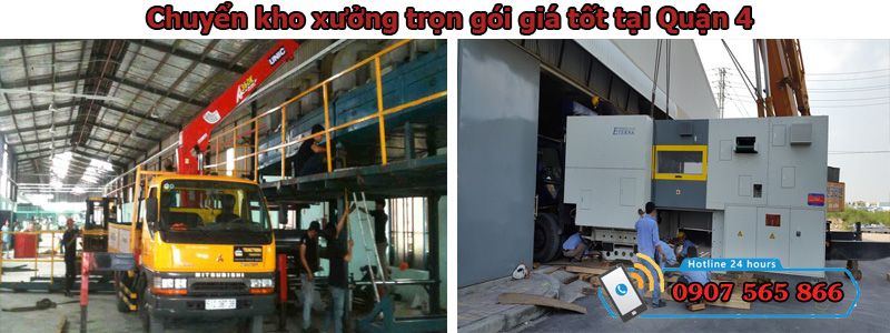 chuyển kho xưởng tại Quận 4