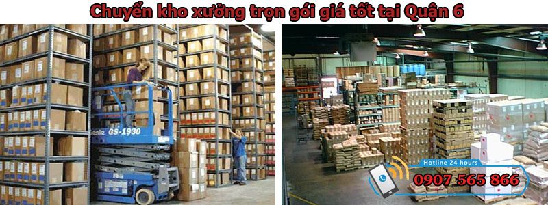 chuyển kho xưởng tại Quận 6